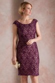 2PC Mother of the bride Dress Burgundy Women's outfits mps-384-3