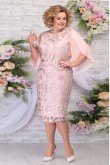 New Arrival Pink Tea-Length Mother of the Groom Dresses Plus Size Women's Dress mps-462-4