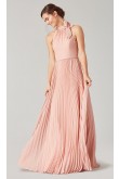 Pearl Pink Bridesmaids Pleated Dresses so-271