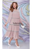 Pearl Pink Glamorous Mid-Calf Plus Size Women's Dresses,Mère de la robe de mariée mps-545-4