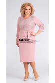 Pink Knee-Length Mother of the Groom dresses, Plus Size Custom-made dresses mps-555-2