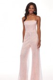 Pink Spaghetti Sequins Cocktail Jumpsuits Dresses so-178