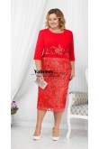 Red Mother of the Bride Lace Dress, Wedding Guests Dresses mps-588-2