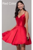 Red Semi-Formal A-Line Homecoming Dresses,Spaghetti Sexy Short Dresses,Vestidos De Fiesta sd-056-4