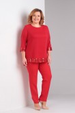 Red Two Piece Mother of the Bride Pant Suits With Sequins Plus Size mps-428
