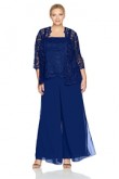 Royal Blue larger size Mother of the bride pant suits mps-137
