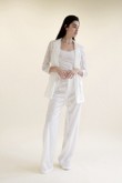 Sequins Wedding White pant suit dress Women Trousers set so-138