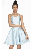 Sky Blue Under $100 Homecoming Dress, A-line Short Party Dress sd-013-5