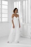 Spaghetti Glamorous Lace Wedding Jumpsuits Simple Bride Dresses so-250