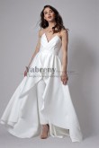 Wedding Jumpsuit with Detachable Train Dresses,Combinaisons De Mariée, Monos de novia so-315