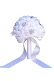 Beautiful White Home Garden Party Wedding holding flowers wite Glass drill