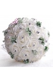 White artificial wedding bouquets for Home Garden Wedding Party with Glass Drill