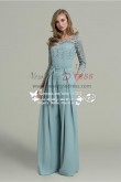 Women's Chiffon Prom Jumpsuit with lace Long Sleeves so-153