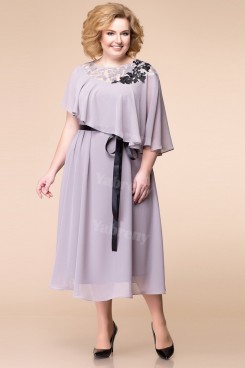 2021 Lavender Chiffon Women's Dresses Plus Size Mother Of The Bride Dresses mps-451