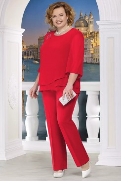 2022 Women's Outfits Red Plus size Mother of the Bride Outfits mps-429-1