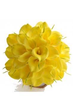 Yellow Artificial Zantedeschia aethiopica for Home Garden Party Wedding