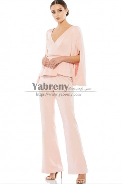 Blushing Pink Dressy Women's Two Piece Pant Suits mps-761