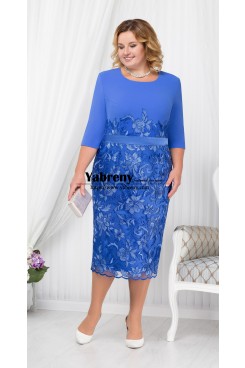 Elegant Mother of the Bride Lace Dress, Royal Blue Wedding Guests Dresses mps-588-1