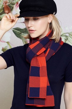 2019 Popular Woman wool plaid high-end Plaid Scarves for Couples