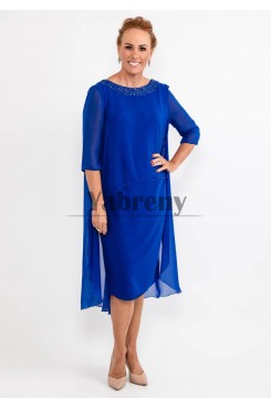 Gorgeous Royal Blue Chiffon Mother Of The Bride Dresses  mps-794