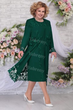 Green New Arrival Mother of the bride Dresses Plus Size Women's With Jacket mps-455-2