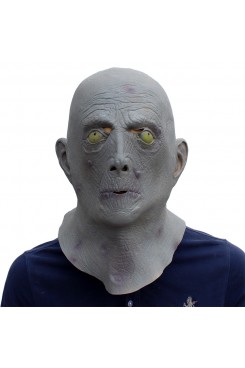 Halloween Masks Horror Old Man Latex Terror Blue Male Head Rubber Masks