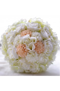 Milk White and Pink Gorgeous Discount Wedding bouquets for bride