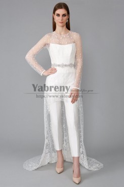 NEW STYLE Wedding Jumpsuit for Bridal,Robe de mariée so-297