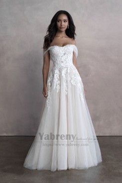 Off the Shoulder Wedding Dress vestido de noiva, Fashion Bride Dresses,La mariée robe so-284