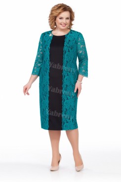 Plus Size Women's Dress, Dark Green Lace Mother Of the Bride Dresses mps-450-3