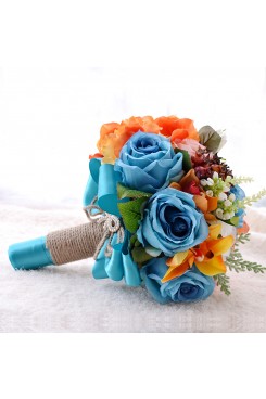 Popular artificial wedding bouquets for Garden Wedding Party holding flowers