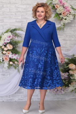 Royal Blue Plus Size Mother Of The Bride Dress Special Occasion Women's Dress mps-461-2