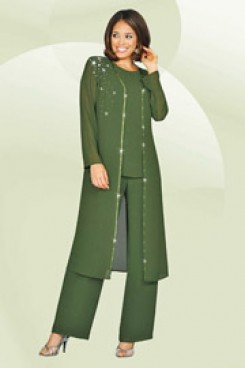 Sage Three Piece mother of the bride pants suits mps-207