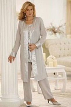 Silver mother of the Mother of the bride pants suits mps-256
