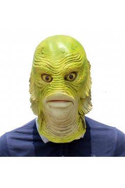 Funny Halloween Latex Cute Masquerade Rubber Golden Fish Masks