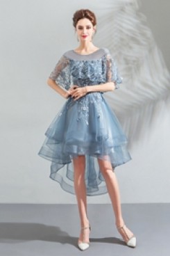 Yabreny New Style Sky Blue Front Short Long Back Homecoming Dresses cyh-026