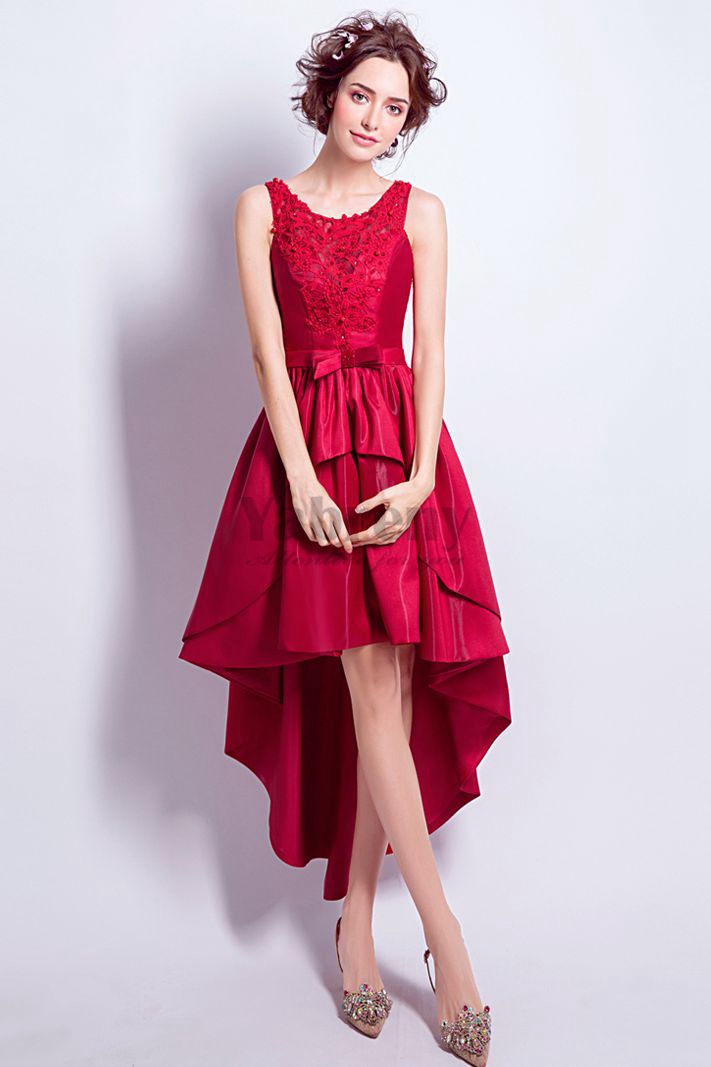 Front Short Long Back Homecoming Dresses under $100 red prom dresses ...